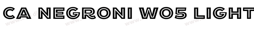 CA Negroni W05 Light字体转换